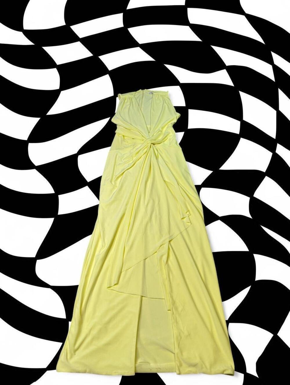 Club L London Yellow Maxi Dress